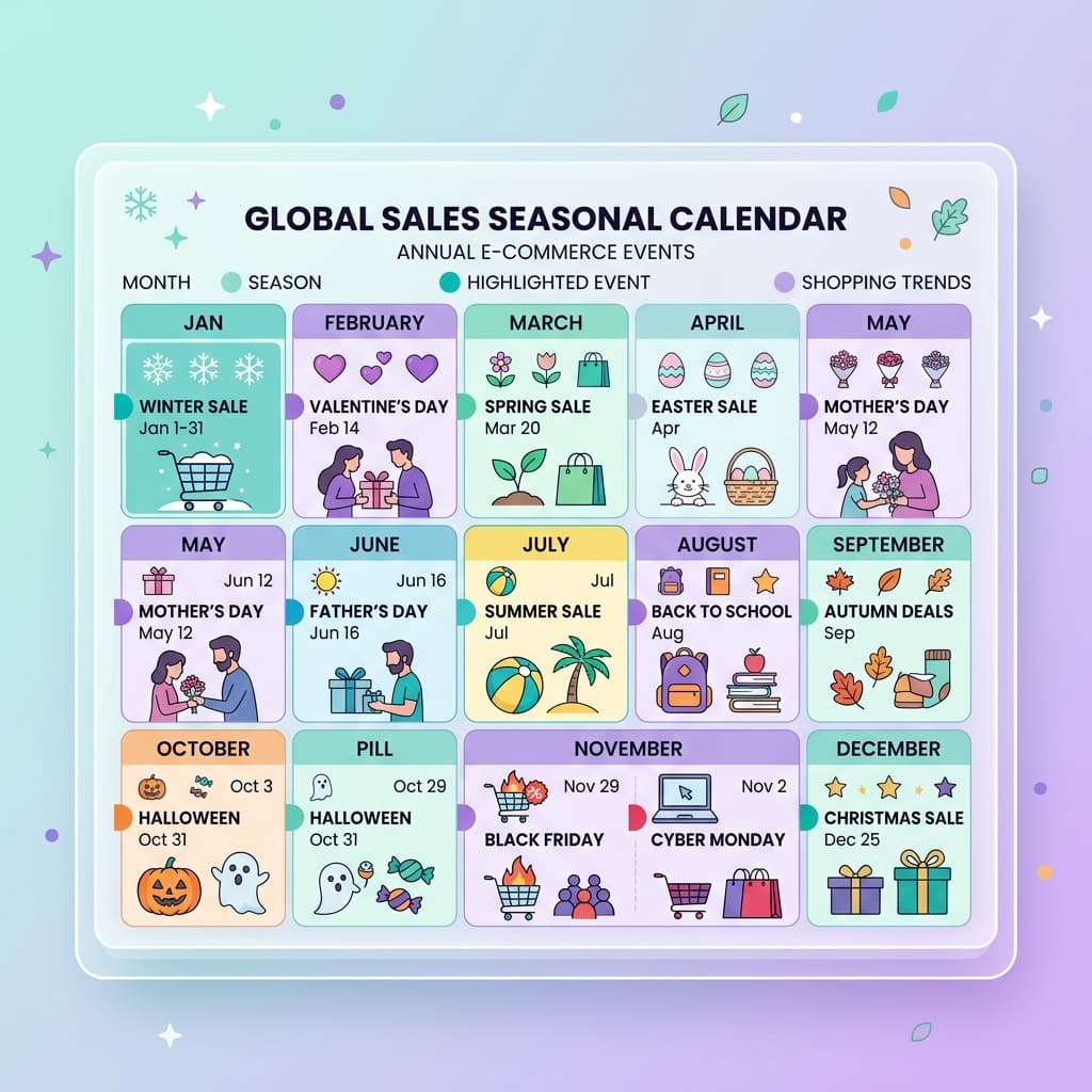 Calendrier saisonnier de la vente internationale : tout est question de timing